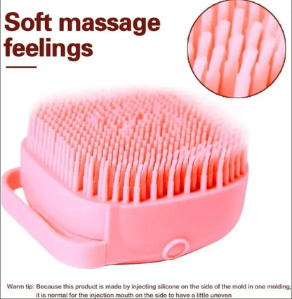 3 in 1 Silicone Bath & Skincare Set Shower Brush Back Scrubber & Face Cleansing Brush Bundle