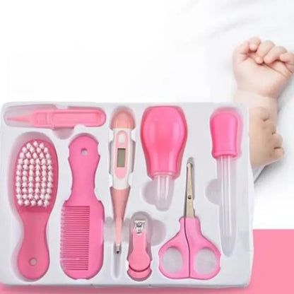 Baby Care Kit 8 Piece Baby Grooming & Manicure Set Newborn Nail Care Travel Case