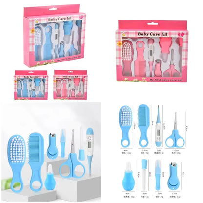 Baby Care Kit 8 Piece Baby Grooming & Manicure Set Newborn Nail Care Travel Case