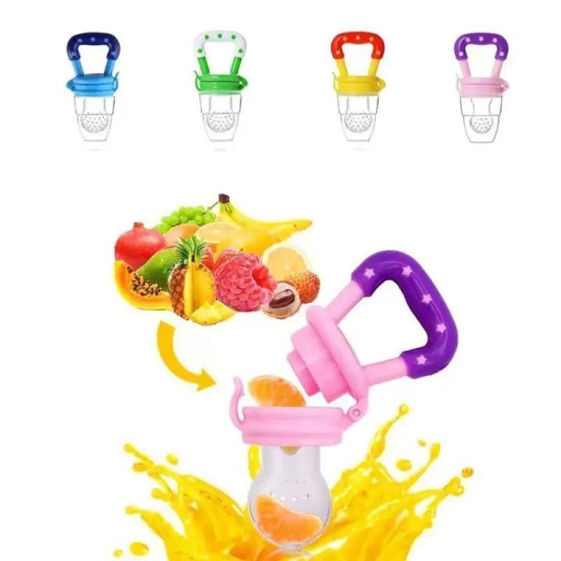Baby Fruit Feeder Pacifier Silicone Fresh Fruit & Vegetable Feeding Teether for Infants