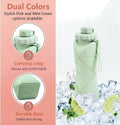 Collapsible Silicone Water Bottle 600ml Foldable Leak Proof Travel Sports Water Bottle